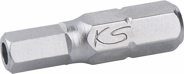 Produktbild KS Tools 1/4" Bit Innensechskant mit Stirnlochbohrung (Tri-Wing 1/16")
