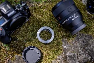 Actual product image Techartpro TZE-02 Sony E to Nikon Z