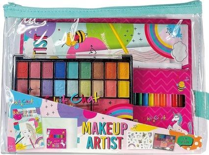 Chit Chat Girls Makeup Artist Designer Eyeshadow Palette and Sketching Gift Set