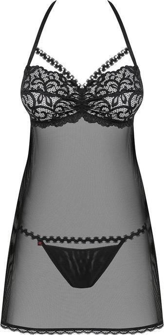 Immagine prodotto Obsessive Joylace - Babydoll trasparente nero (S/M)