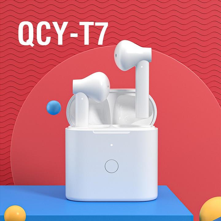 Actual product image QCY T7 Headset In-ear USB Type-C Bluetooth White (3.50 h, Wireless)