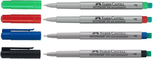 Produktbild Faber-Castell Overheadstift Multimark Non-Permanent (Mehrfarbig, 0.60 mm, 4 x)