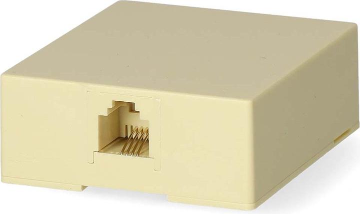 Immagine prodotto Nedis Presa telefonica Montaggio a parete | Tipo di connessione: RJ11 | Presa RJ11 | Dritta | PVC | El
