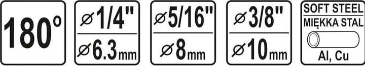 Image du produit Yato Cintreuse manuelle professionnelle pour tubes 6-10mm YT-21840 (265 mm)