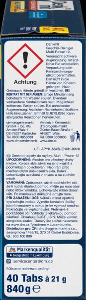 Produktbild dm Denkmit Multi-Power 12 (Tabs, 40 Waschgänge)