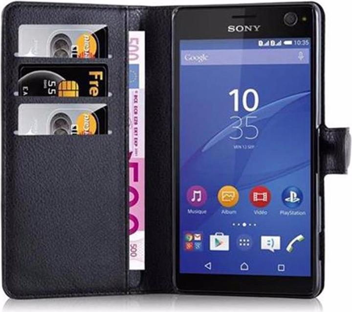 Actual product image Cadorabo Book with stand function cover (Sony Xperia C4)