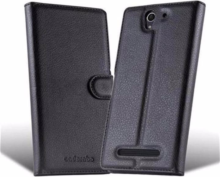Actual product image Cadorabo Book with stand function cover (Sony Xperia T2 Ultra)