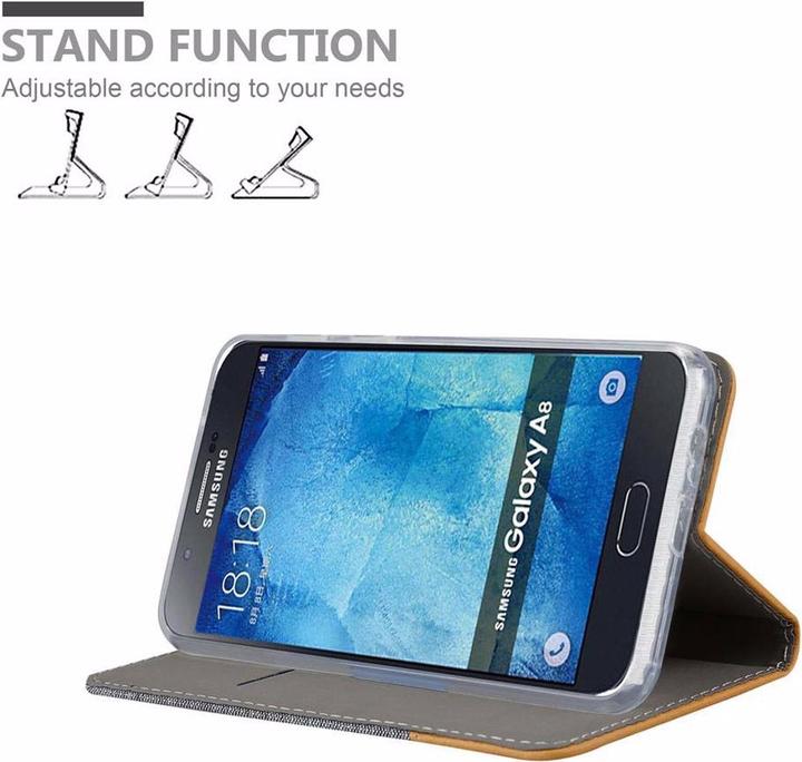 Actual product image Cadorabo Book Jeans Optics Cover (Samsung Galaxy A8 (2018))