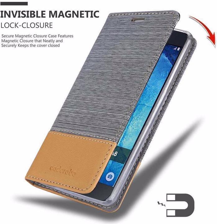 Actual product image Cadorabo Book Jeans Optics Cover (Samsung Galaxy A8 (2018))