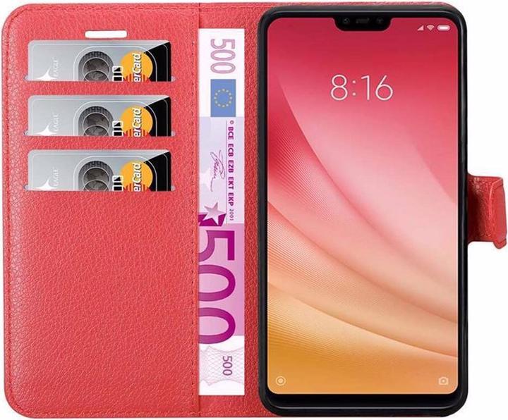 Actual product image Cadorabo Book with stand function cover (Mi 8 Lite)