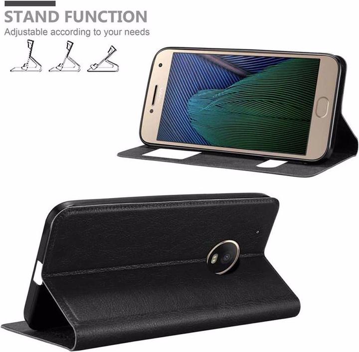 Actual product image Cadorabo Book with View double window cover (Motorola Moto G5S Plus)