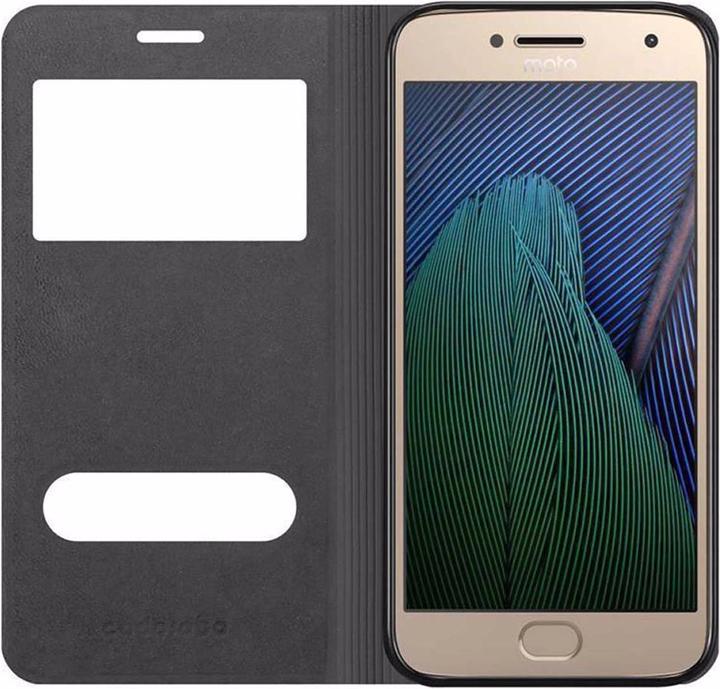 Actual product image Cadorabo Book with View double window cover (Motorola Moto G5S Plus)