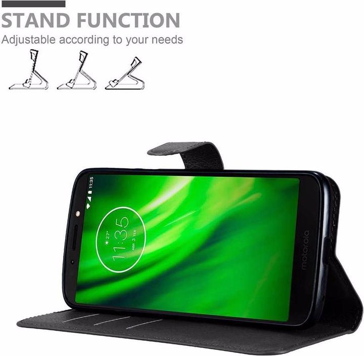 Produktbild Cadorabo Book mit Standfunktion Cover (Motorola Moto G6 Play, Motorola Moto E5)
