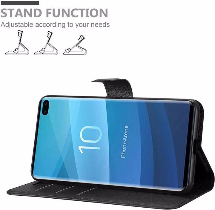 Actual product image Cadorabo Book with stand function cover (Samsung Galaxy S10+)
