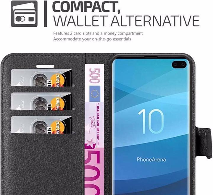 Actual product image Cadorabo Book with stand function cover (Samsung Galaxy S10+)