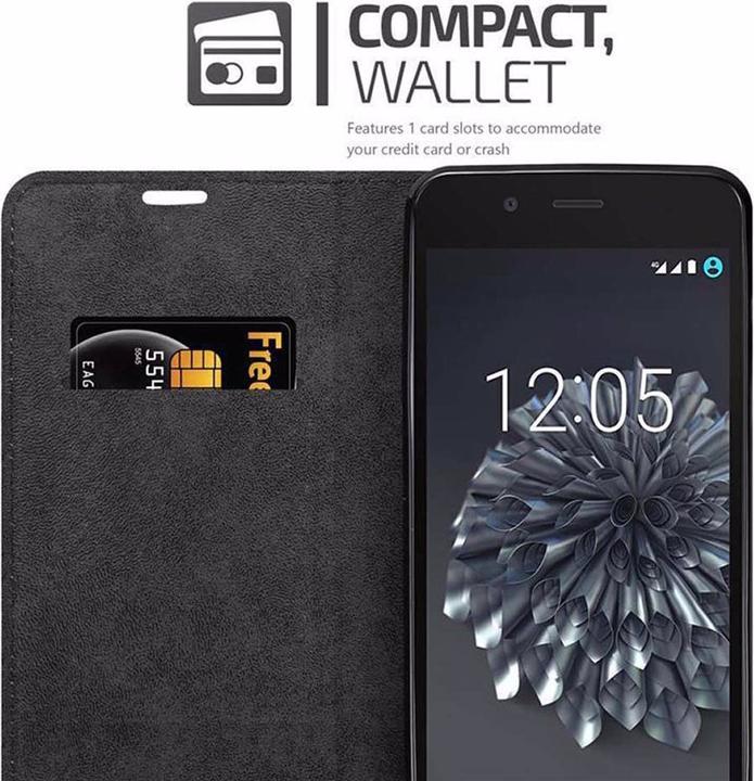Productafbeelding Cadorabo Boek Onzichtbare Magneethoes (BQ Aquaris X5 Plus)