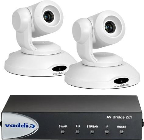 Actual product image Vaddio AV Bridge 2x1 with 2 PrimeSHOT 10 HDMI cameras