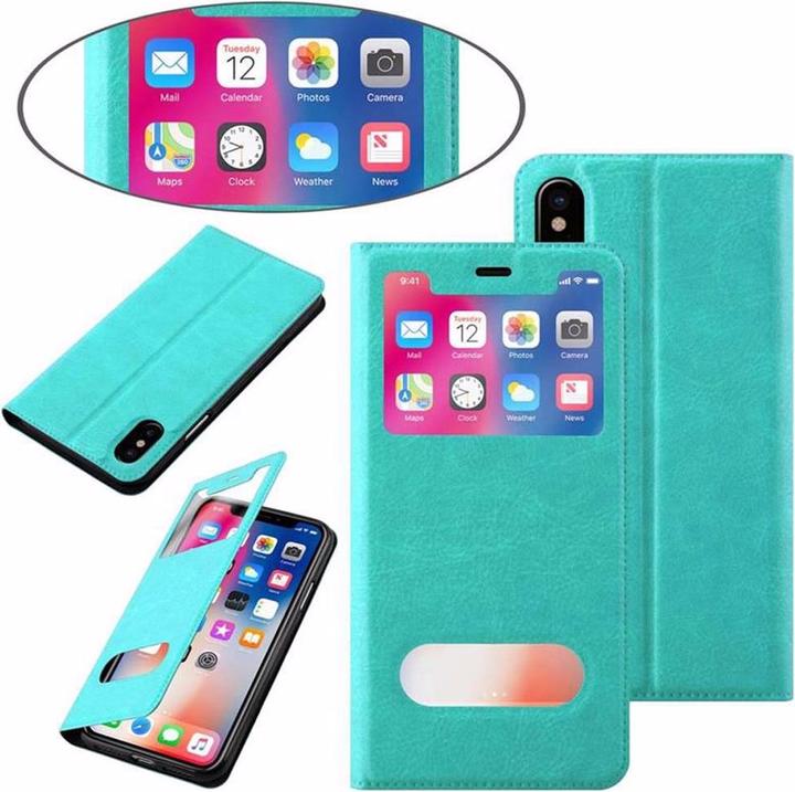 Produktbild Cadorabo Book mit View Doppelfenster Cover (Apple iPhone XS Max)