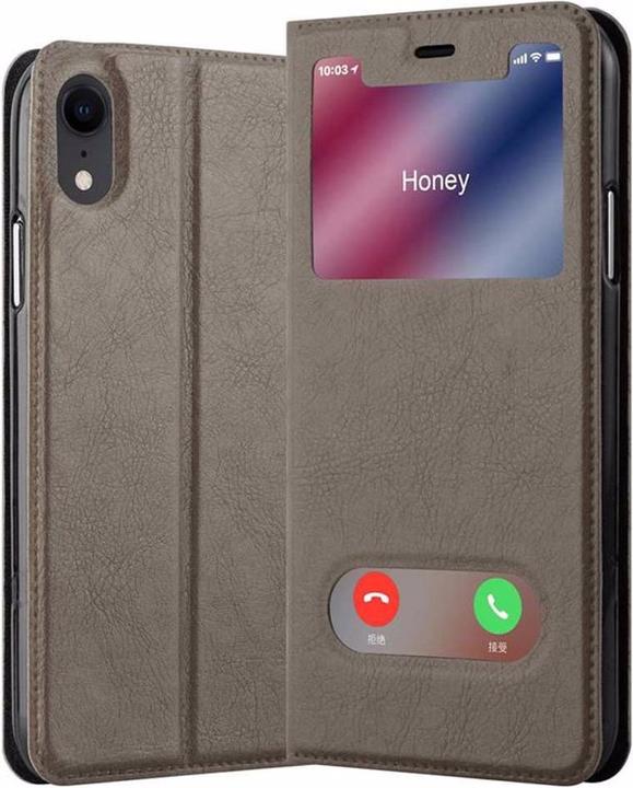 Actual product image Cadorabo Book with View double window cover (Apple iPhone XR)
