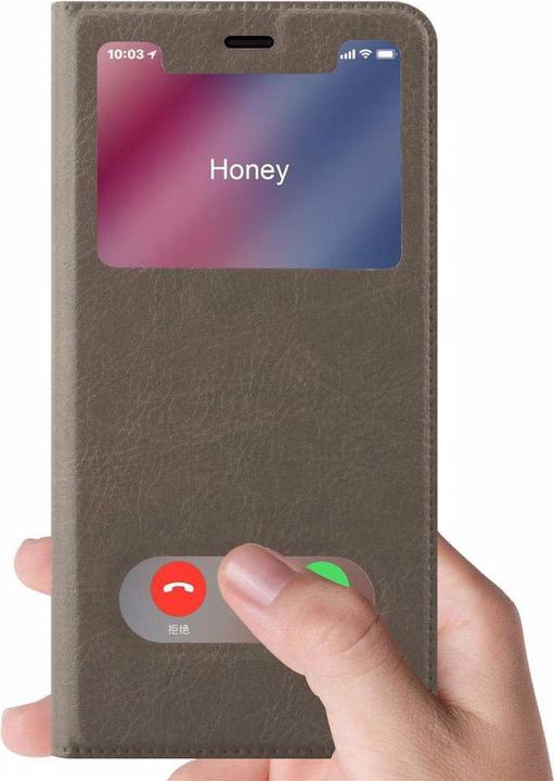 Actual product image Cadorabo Book with View double window cover (Apple iPhone XR)
