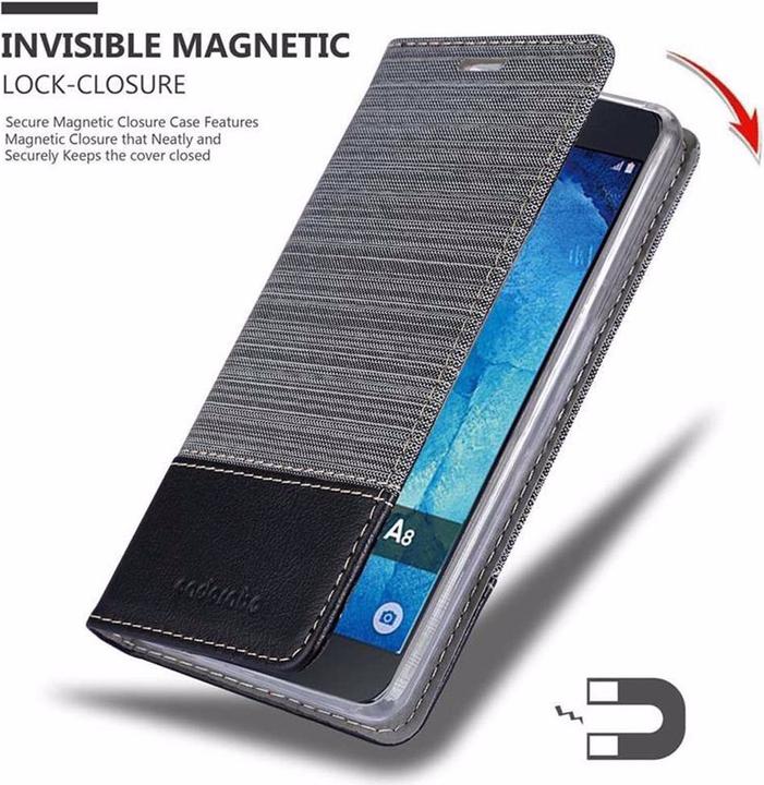 Produktbild Cadorabo Book Jeans Optik Cover (Samsung Galaxy A8 (2018))