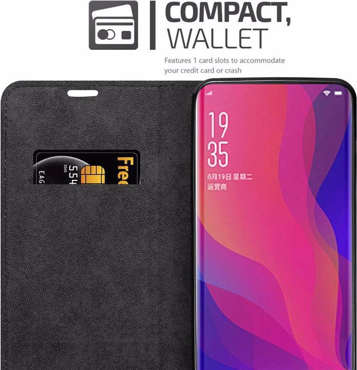 Productafbeelding Cadorabo Boek Onzichtbare Magneethoes (Oppo Find X)