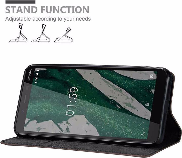 Productafbeelding Cadorabo Boek Onzichtbare Magneethoes (Nokia 1 Plus)