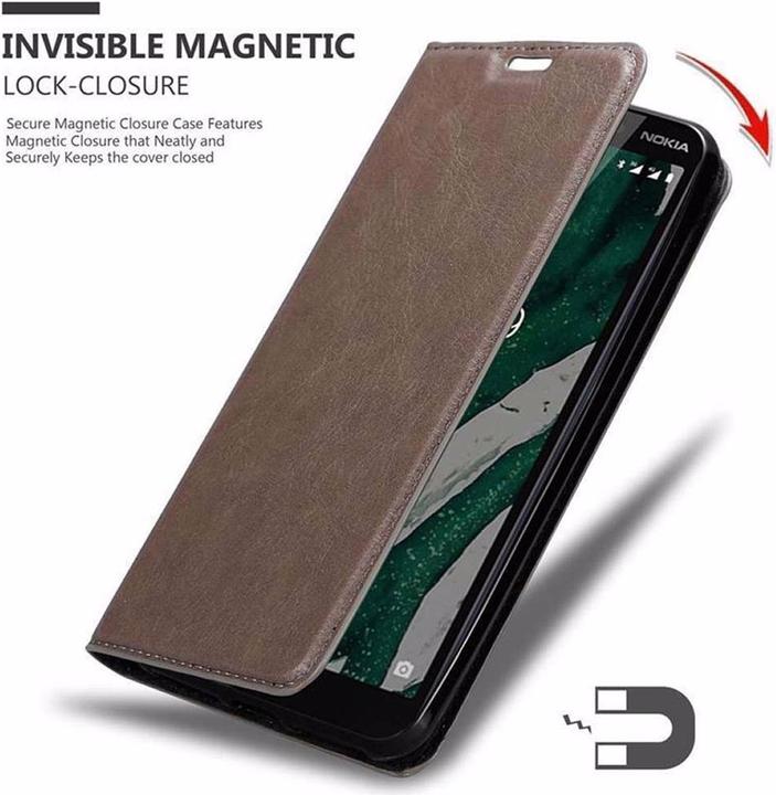 Productafbeelding Cadorabo Boek Onzichtbare Magneethoes (Nokia 1 Plus)