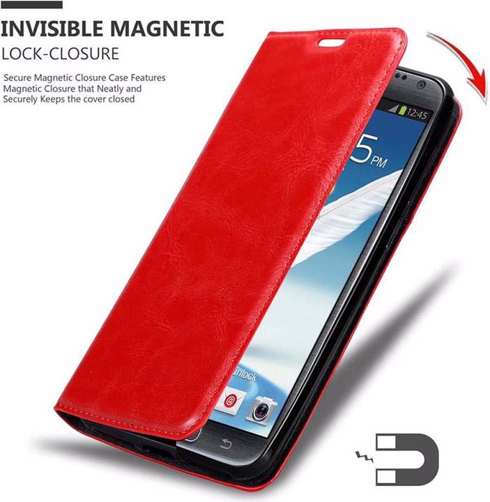 Actual product image Cadorabo Book Invisible Magnet Cover (Samsung Galaxy Note 2)