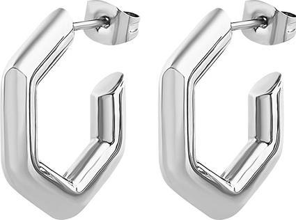 Breil Hexagonia Earrings for Women - One Size Silver