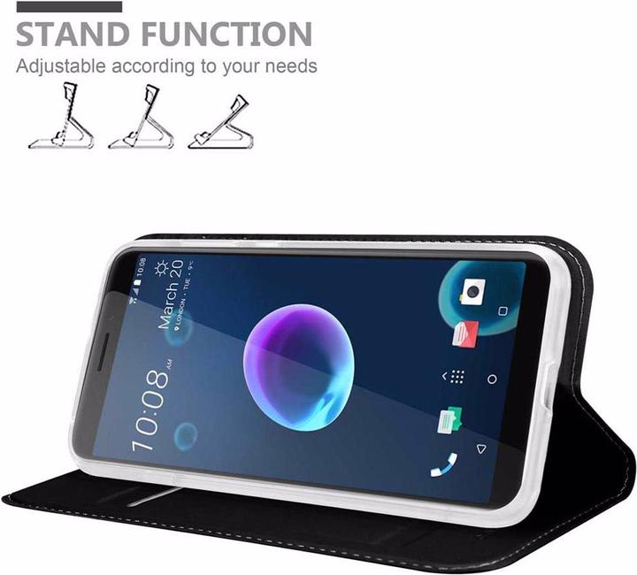 Produktbild Cadorabo Book Classy Style Cover (HTC Desire 12)