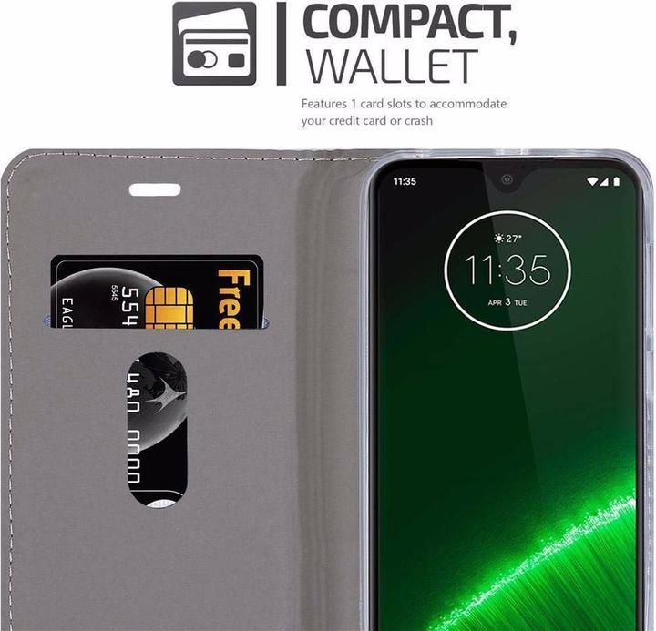 Image du produit Cadorabo Couverture look jeans Book (Motorola Moto G7, Motorola Moto G7 Plus)