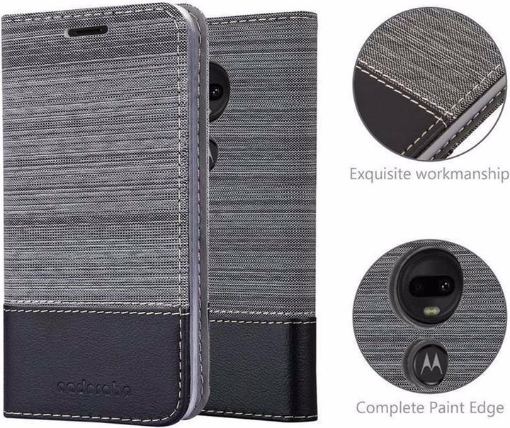 Image du produit Cadorabo Couverture look jeans Book (Motorola Moto G7, Motorola Moto G7 Plus)
