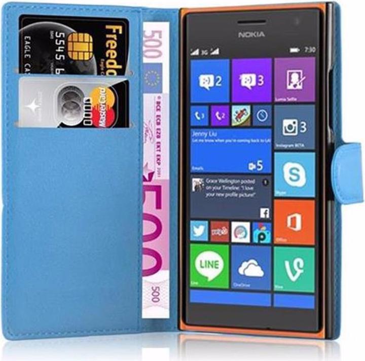 Actual product image Cadorabo Book with stand function cover (Nokia Lumia 730)