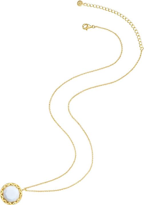 Immagine prodotto Glanzstücke München Catena da donna in argento Sterling Agata Oro Giallo 42,0 cm + 7,0 cm di estensione - 28673 (Argento, 42 - 49 cm)