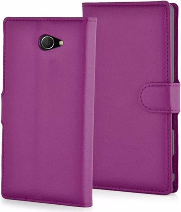 Actual product image Cadorabo Book with stand function cover (Sony Xperia M2)