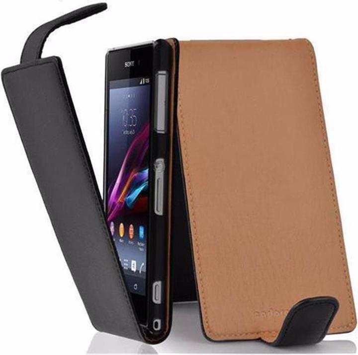 Productafbeelding Cadorabo Flip met structuurhoes (Sony Xperia Z1)
