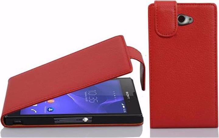 Productafbeelding Cadorabo Flip met structuurhoes (Xperia M2 Aqua, Xperia M2)