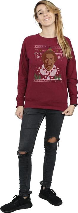 Actual product image Elf Womens/Ladies Christmas Fair Isle Sweatshirt (XXL)