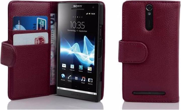 Actual product image Cadorabo Book with structure cover (Sony Xperia S)