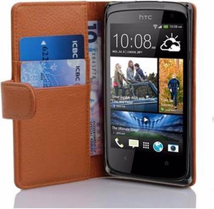 Produktbild Cadorabo Book mit Struktur Cover (HTC Desire 500)