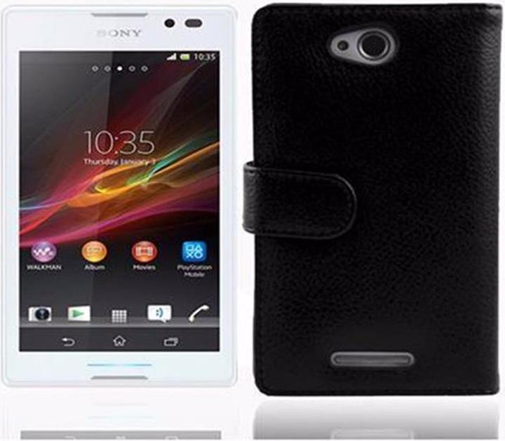 Produktbild Cadorabo Book mit Struktur Cover (Sony Xperia C)