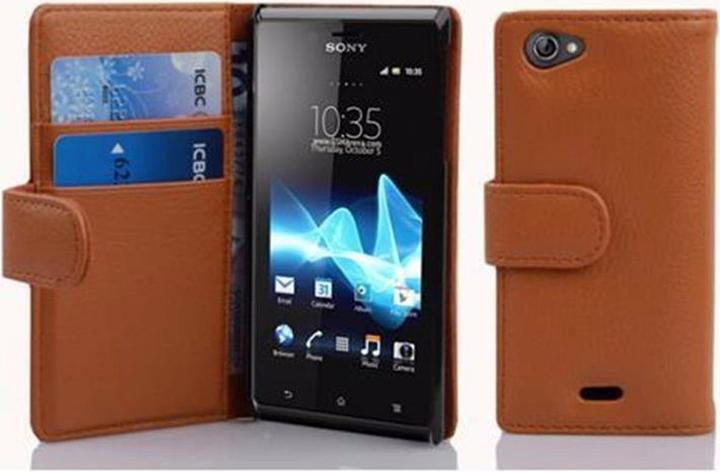 Actual product image Cadorabo Book with structure cover (Sony Xperia J)