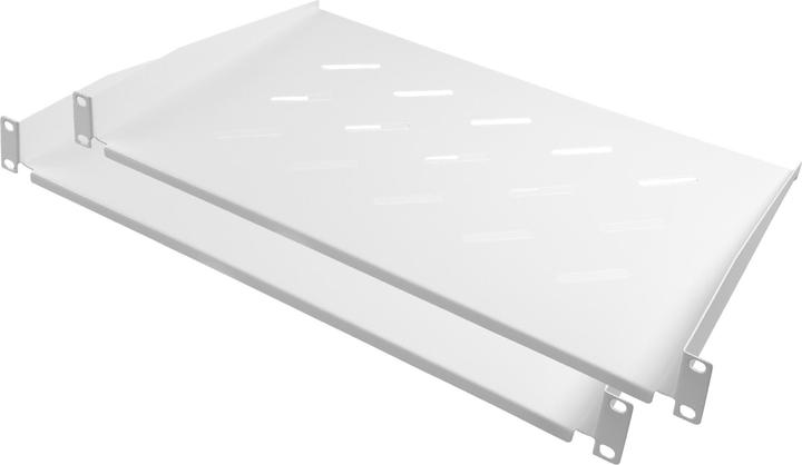 Actual product image Good Connections 19" shelf, front mounting, installation depth 300 mm, set of 2, pure white (RAL9010)