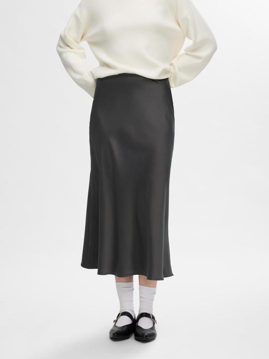 Actual product image Selected Femme Satin Midi Skirt (34)