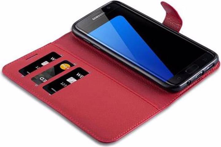 Actual product image Cadorabo Book with stand function cover (Samsung Galaxy S7 Edge)