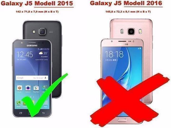 Produktbild Cadorabo Book mit Standfunktion Cover (Samsung Galaxy J5 (2015))