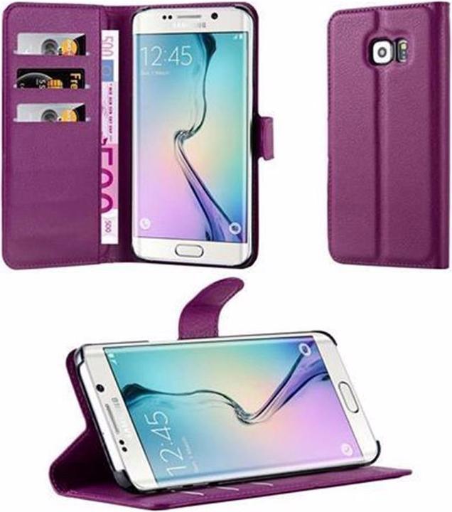 Actual product image Cadorabo Book with stand function cover (Samsung Galaxy S6 Edge)
