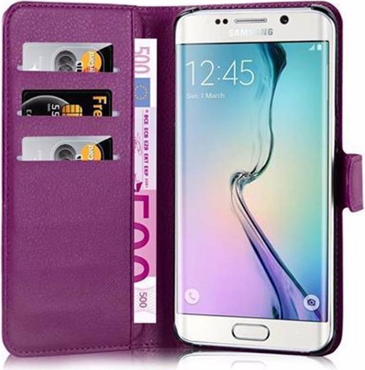 Actual product image Cadorabo Book with stand function cover (Samsung Galaxy S6 Edge)