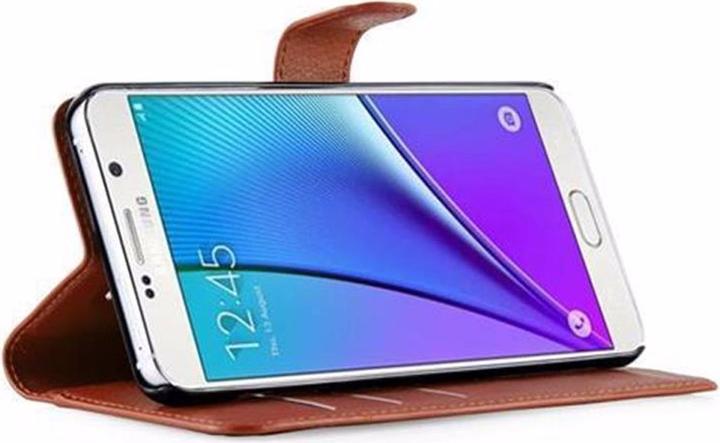 Actual product image Cadorabo Book with stand function cover (Samsung Galaxy Note 5)